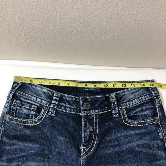 Silver Jeans Co. Cotton Blend Blue Wash MidRise Straight Leg Jeans W30 / L30 - Picture 10 of 16